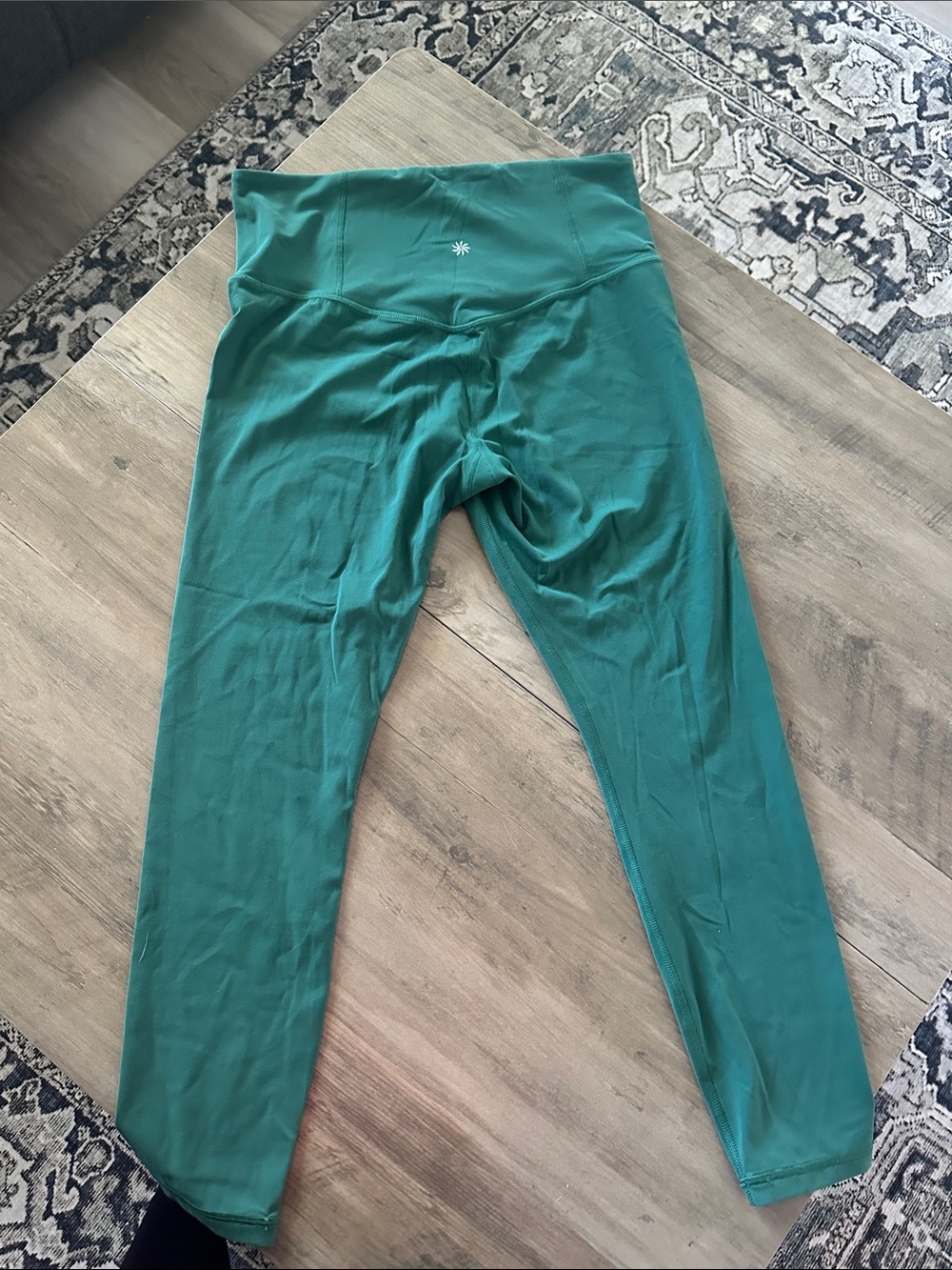 Athleta High-rise elation Teal Leggings 7/8 - Picture 5 of 6